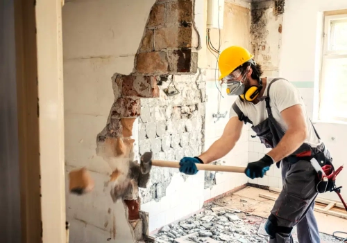 Demolition worker